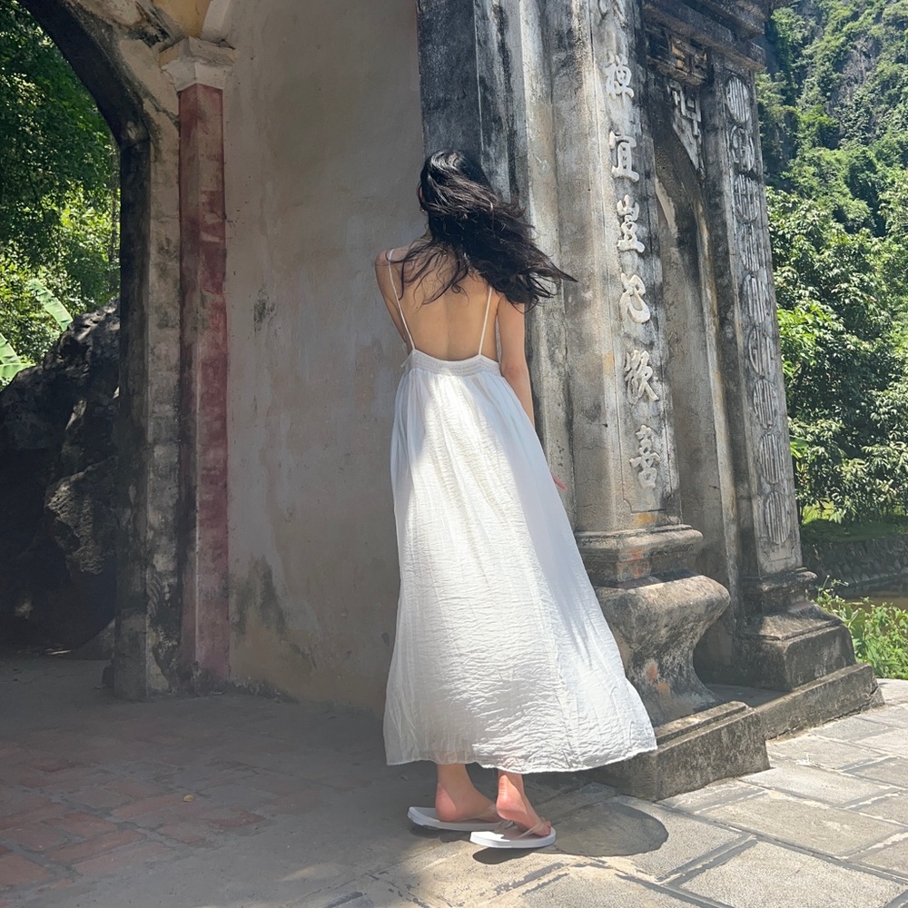 chinese dress ladies Guipure lace midi dress – Piajeh Boutique main image 1